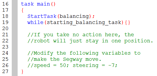 Segway Basic Loop